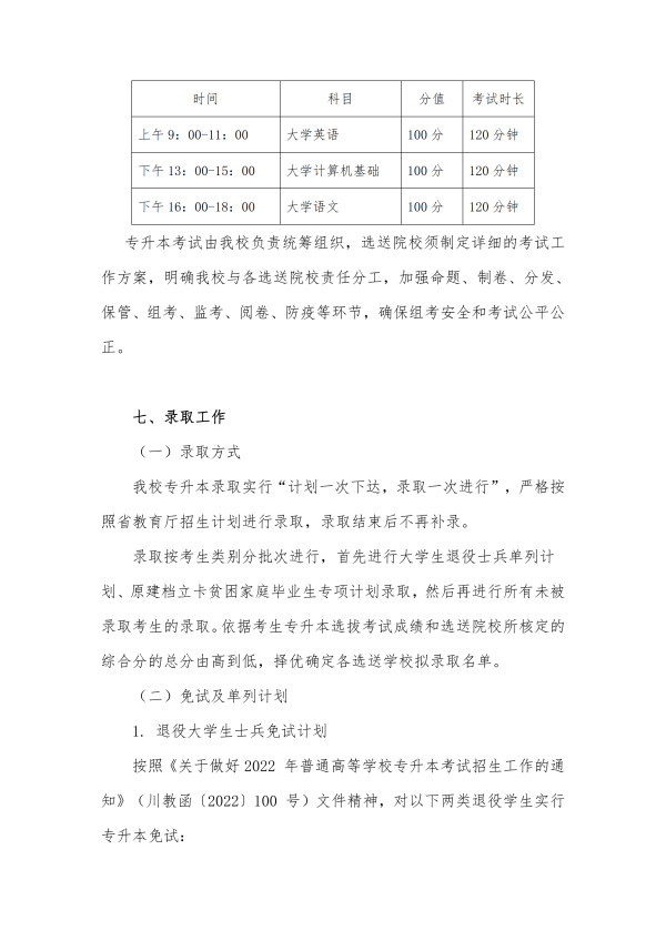 2022年西南財經大學天府學院專升本招生簡章(圖4)