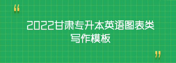 2022甘肅專升本英語圖表類寫作模板