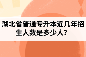 湖北省普通專升本近幾年招生人數(shù)是多少人？工作和升本怎么選擇比較好？