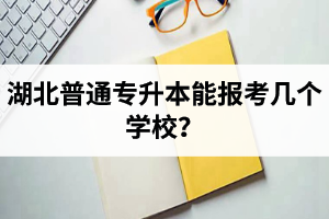 湖北普通專升本能報考幾個學校？