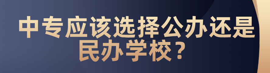 中專應(yīng)該選擇公辦還是民辦？(圖1)