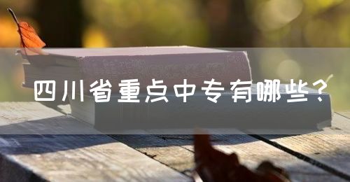 四川省重點(diǎn)中專有哪些？(圖1)