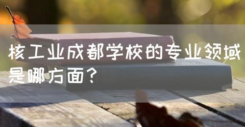 核工業(yè)成都學(xué)校的專業(yè)領(lǐng)域是哪方面？(圖1)