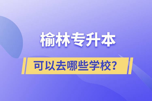 榆林專升本可以去哪些學校？