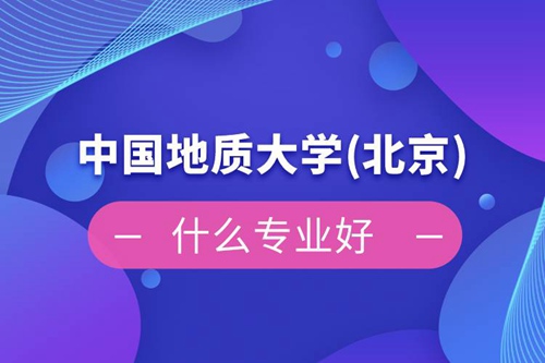 中國地質(zhì)大學(北京)網(wǎng)絡(luò)教育什么專業(yè)好