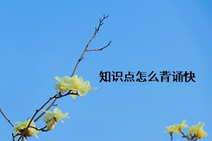 知識點(diǎn)怎么背誦快