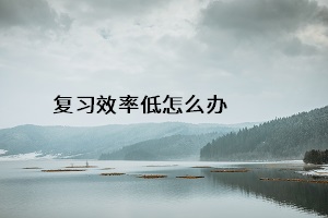 復習效率低怎么辦